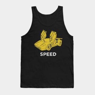 Speed Love Auto Mechanic Funny Car Lover Gift Tank Top